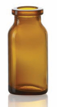 7 ml injectieflacon, amber, type 1 geblazen glas