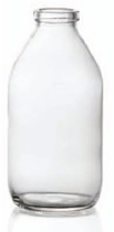 70 ml infuusflacon, helder, type 2 geblazen glas